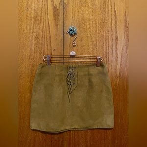 Kendall and Kylie faux suede mini skirt